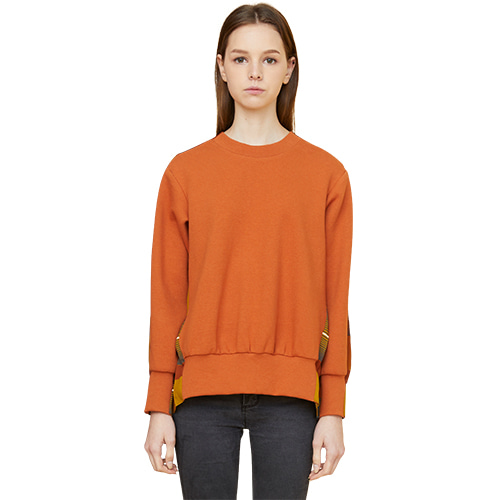 pleated sweatshirts - orange