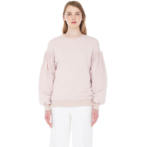bud sleeve sweatshirt - pink