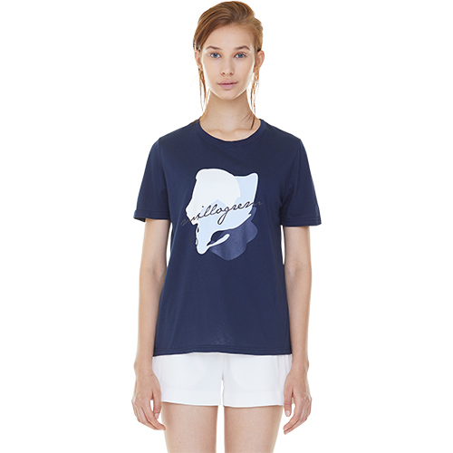 spilled ink t-shirts - navy