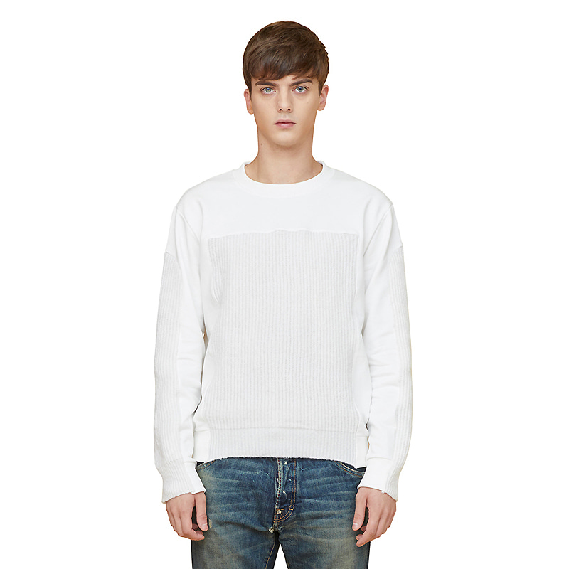 voll knit sweatshirts - white