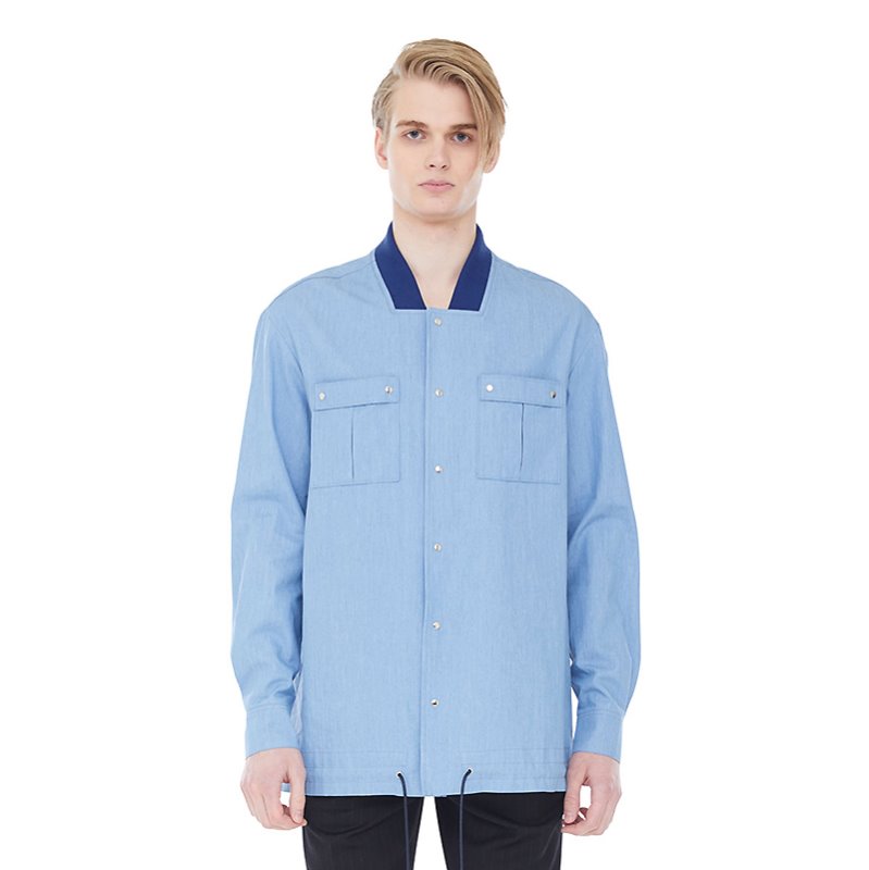 String riphem shirts jacket - Light Blue