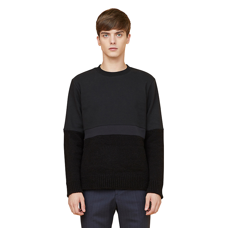 alfin knit sweatshirts - black