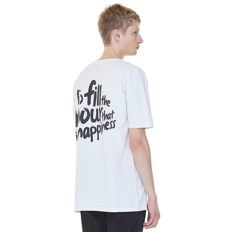 Fill The Happiness T-shirts - White