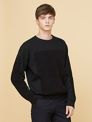 voll knit sweatshirts - black