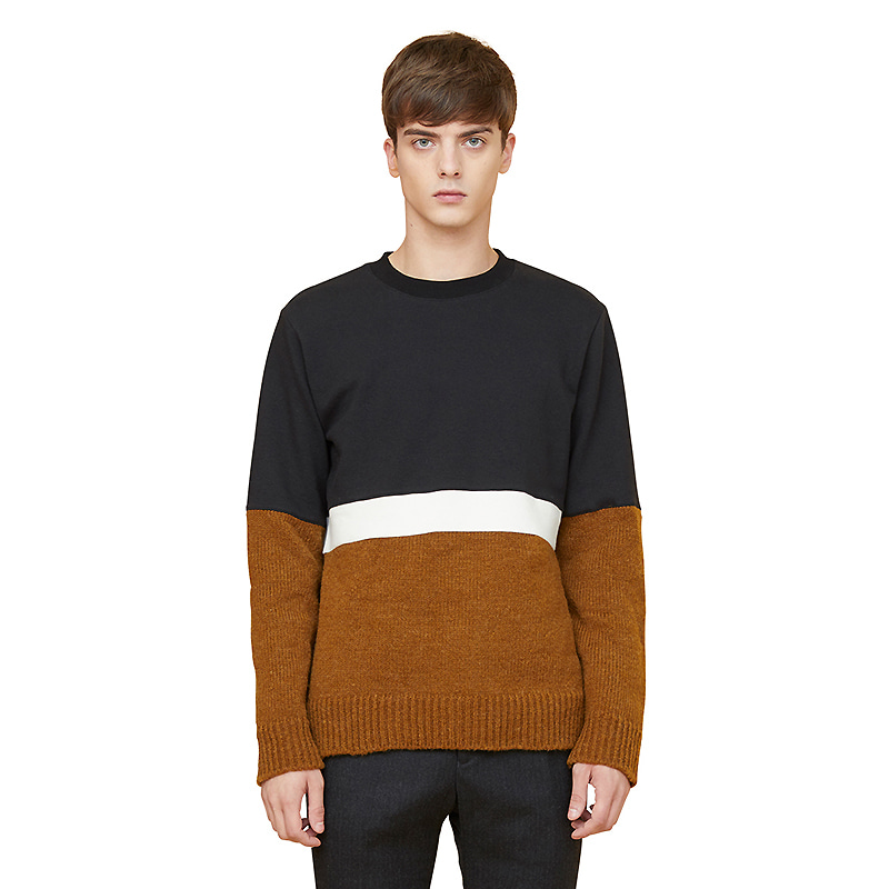 alfin knit sweatshirts - brown