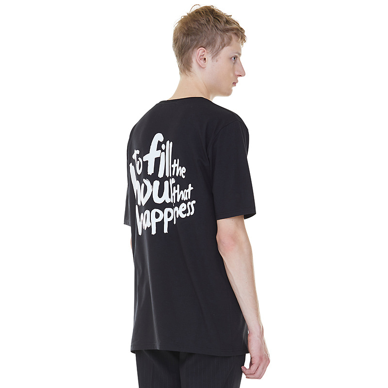 Fill The Happiness T-shirts - Black
