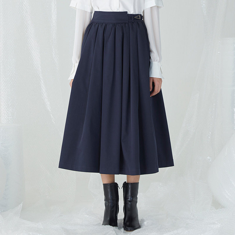 Flounts Belt Skirt - Navy